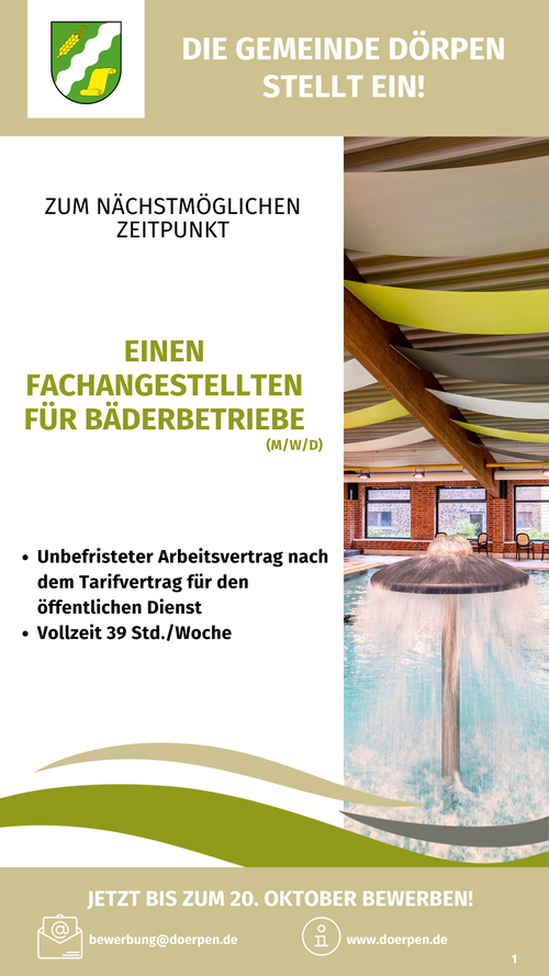 Dünenbad Stellenangebot